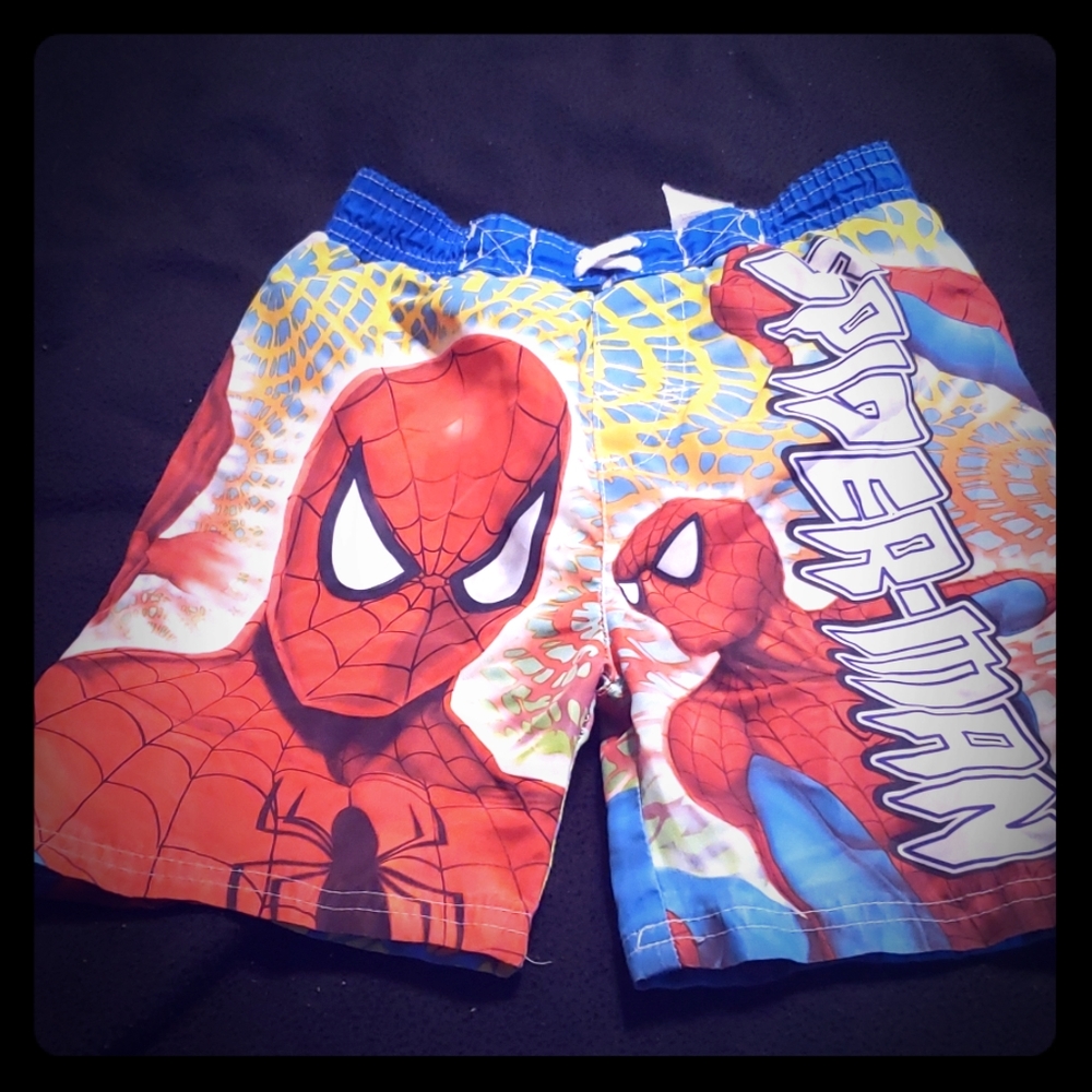 Boys spiderman board shorts